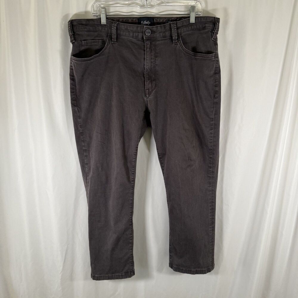 34 Herritage Charisma Jeans Men's 40x25 Grey Solid Comfort Rise Classic